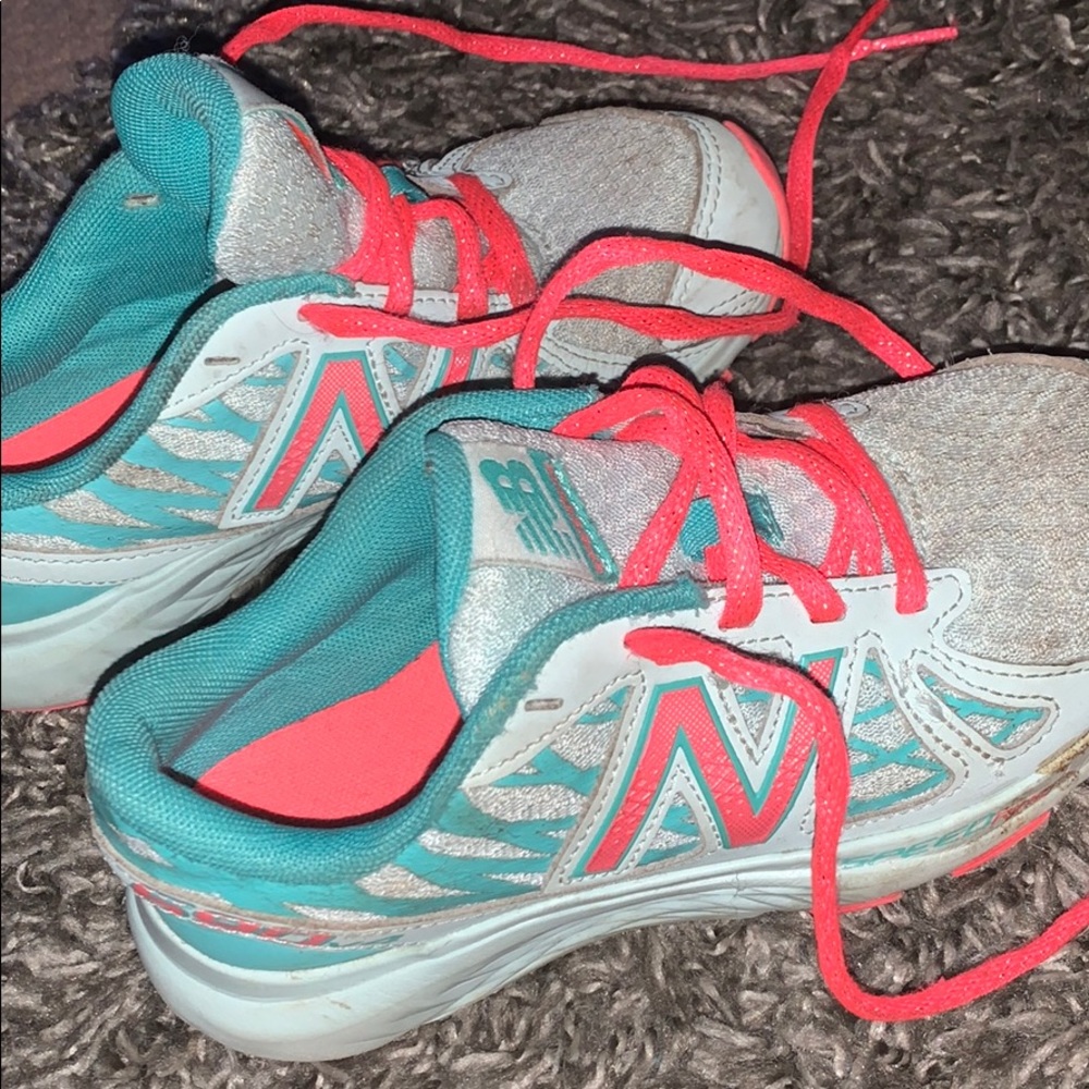 blue and pink new balances